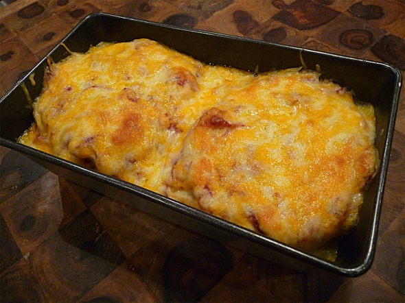 the casserole hot out of the oven